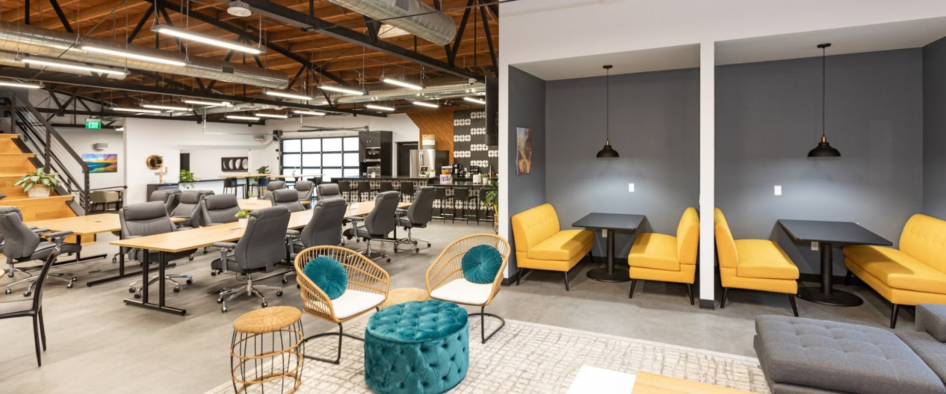 What is included in a coworking space?